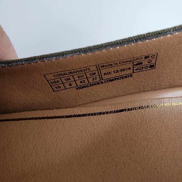 Vionic Coralina Slingback Wedge Heel Espadrille Shoes 10 Olive Green - Picture 9 of 9